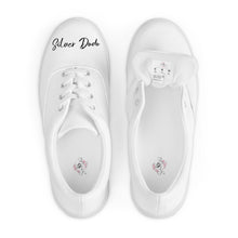 Load image into Gallery viewer, Zapatillas de lona con cordones para mujer blanco