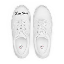 Load image into Gallery viewer, Zapatillas de lona con cordones para mujer blanco