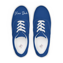 Load image into Gallery viewer, Zapatillas de lona con cordones para mujer azul cerúleo