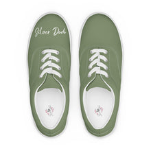 Load image into Gallery viewer, Zapatillas de lona con cordones para mujer verde camouflage