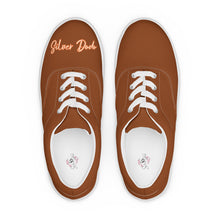 Load image into Gallery viewer, Zapatillas de lona con cordones para mujer saddle brown