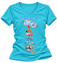 Cargar imagen en el visor de la galería, Camiseta suelta mujer Mes Indispensables turquoise
