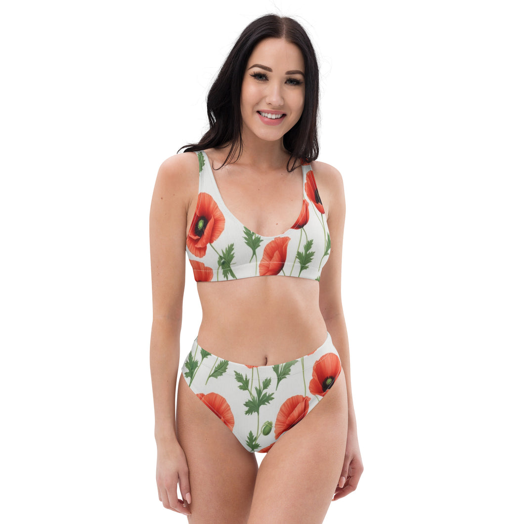 Bikini reciclado talle alto Brisa de Amapolas