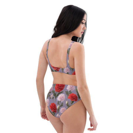 Bikini reciclado talle alto Silken Carnations