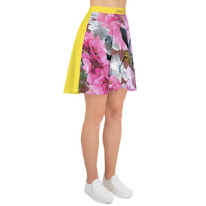 Falda skater Silvana amarillo paris daisy