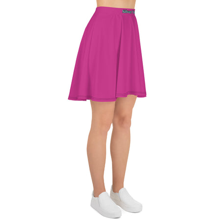 Falda skater deep cerise