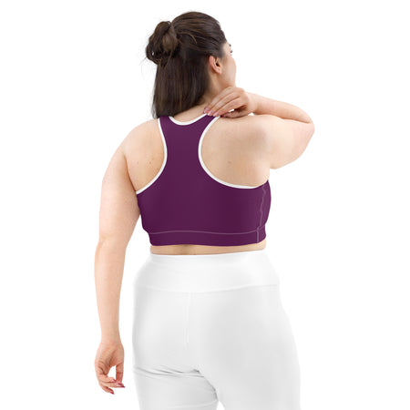 Sujetador deportivo tyrian purple basic