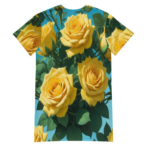 Vestido camiseta Golden Bloom