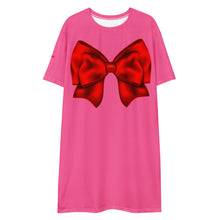 Load image into Gallery viewer, Vestido camiseta Zinerva rosa
