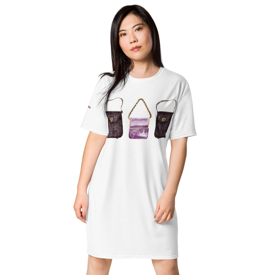 Vestido camiseta AGLAË blanco