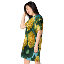 Load image into Gallery viewer, Vestido camiseta Golden Bloom
