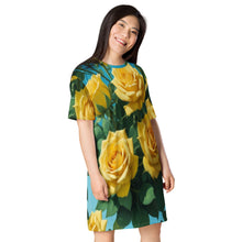 Load image into Gallery viewer, Vestido camiseta Golden Bloom
