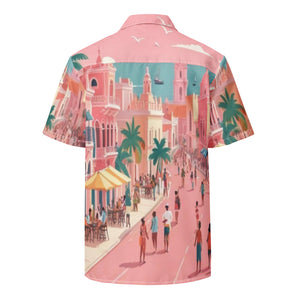 Camisa de manga corta unisex Rosa Viva