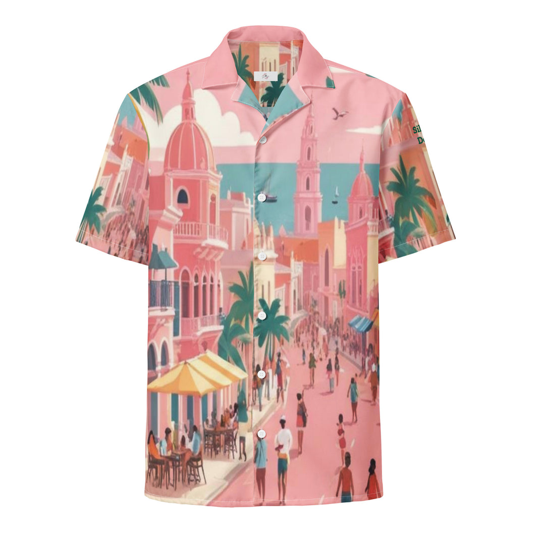 Camisa de manga corta unisex Rosa Viva