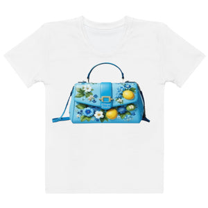 Camiseta para mujer Blue Elegance blanco