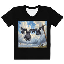 Load image into Gallery viewer, Camiseta para mujer Lingerie au Vent negro
