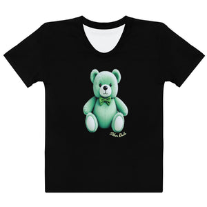 Camiseta para mujer Mint Bear negro