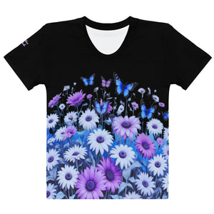 Camiseta para mujer Garden Whimsy negro