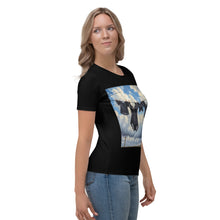 Load image into Gallery viewer, Camiseta para mujer Lingerie au Vent negro
