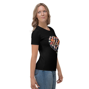 Camiseta para mujer Sushi Luxe negro