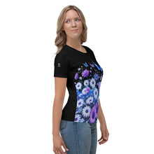 Load image into Gallery viewer, Camiseta para mujer Garden Whimsy negro
