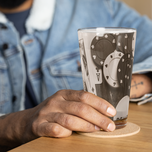 Vaso de cerveza Poker sepia