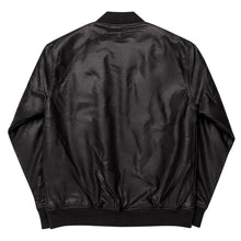 Load image into Gallery viewer, Chaqueta bomber piel vegana negro
