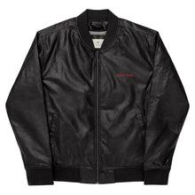 Load image into Gallery viewer, Chaqueta bomber piel vegana negro
