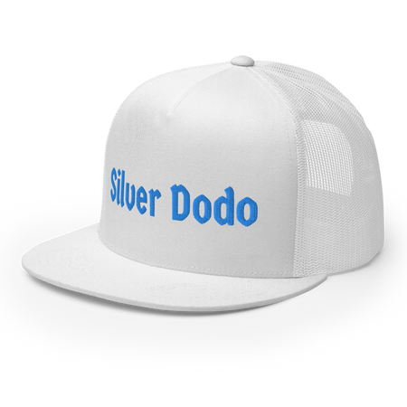 Gorra tipo trucker bordad azul