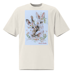 Camiseta oversize con efecto desgastado Bunnies