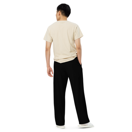 Pantalón ancho unisex negro