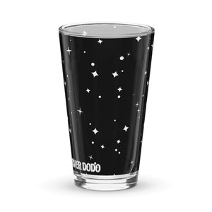 Vaso de cerveza estampado estrellas noche