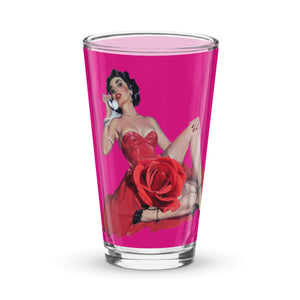 Vaso de cerveza Adrienna rojo violeta medio