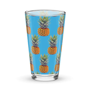 Vaso de cerveza Piñas azul