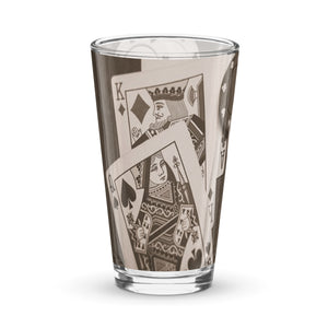 Vaso de cerveza Poker sepia