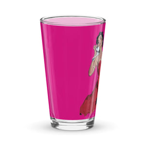 Vaso de cerveza Adrienna rojo violeta medio