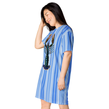Load image into Gallery viewer, Vestido camiseta Geovanna rayas
