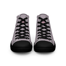 Load image into Gallery viewer, Zapatillas de lona de caña alta para mujer lily negro
