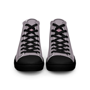 Zapatillas de lona de caña alta para mujer lily negro
