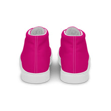 Load image into Gallery viewer, Zapatillas de lona de caña alta para mujer medium violet red
