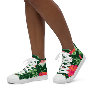 Zapatillas de lona de caña alta para mujer Hawai