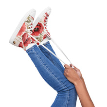 Load image into Gallery viewer, Zapatillas de lona de caña alta para mujer Marsala
