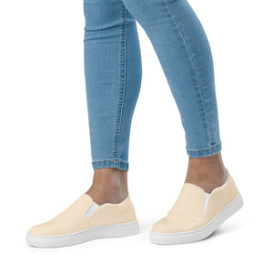 Zapatillas de lona sin cordones para mujer papaya whip