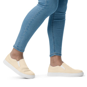 Zapatillas de lona sin cordones para mujer papaya whip