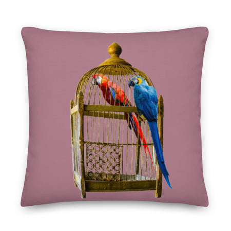 Cojín premium Loros tapestry