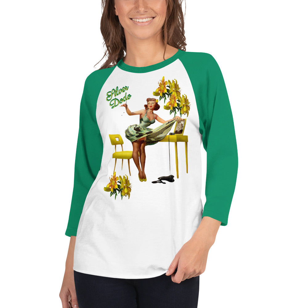 Camiseta con manga raglán tres cuartos Aitana – Silver Dodo, image size:1000x1000