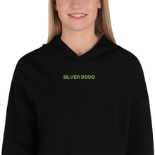 Load image into Gallery viewer, Sudadera Crop con Capucha Luba bordado verde
