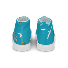 Load image into Gallery viewer, Zapatillas de lona de caña alta para mujer estampado playa
