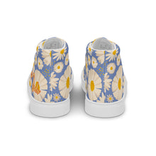 Load image into Gallery viewer, Zapatillas de lona de caña alta para mujer estampado flores
