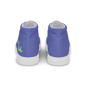 Zapatillas de lona de caña alta para mujer medium slate blue